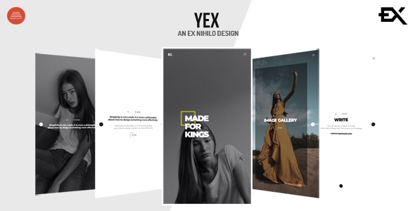 Yex - One Page Portfolio Template - Portfolio Creative