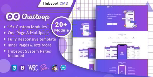 Chatloop - App , Software & IT Solutions HubSpot Theme - Corporate HubSpot CMS Hub