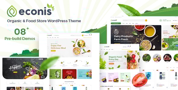Econis – Organic & Food Store WordPress Theme - WooCommerce eCommerce