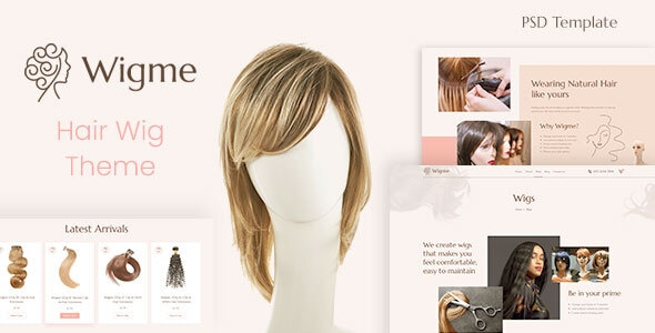 Wigme - Beauty Salon PSD - Health & Beauty Retail