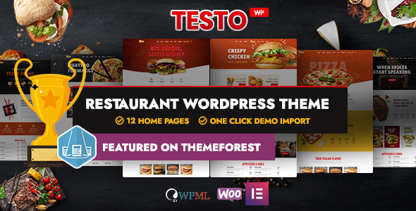 Testo - Restaurant Caffe WordPress Theme - Food Retail