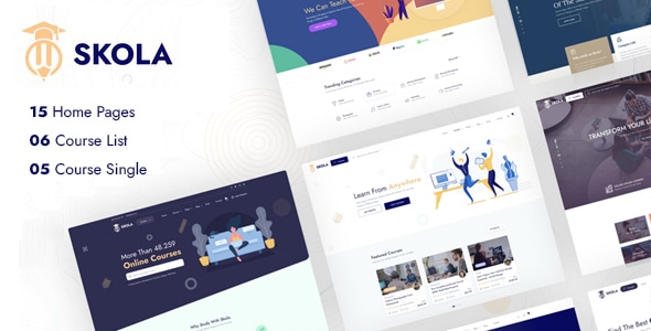 Skola - LMS Online Courses WordPress Theme - Education WordPress