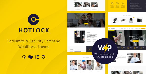 HotLock | Locksmith & Security Systems WordPress Theme + RTL - Business Corporate