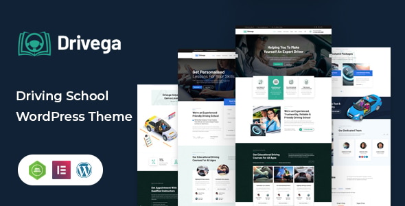 Drivega - Driving School WordPress Theme - Business Corporate