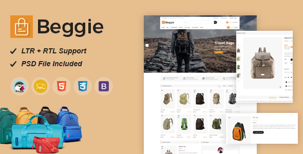 Beggie Responsive Prestashop Theme - Fashion PrestaShop