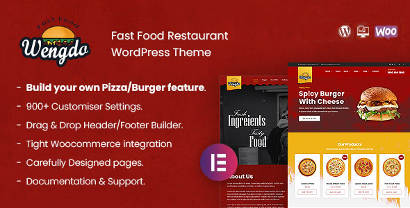 Wengdo - Fastfood WordPress Theme - Food Retail