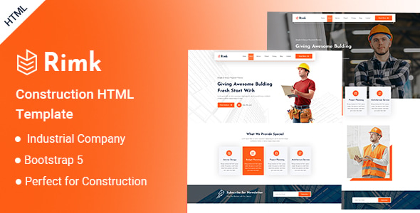 Rimk- Construction HTML Template - Site Templates