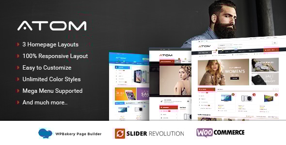 Atom - Responsive WooCommerce WordPress Theme - WooCommerce eCommerce