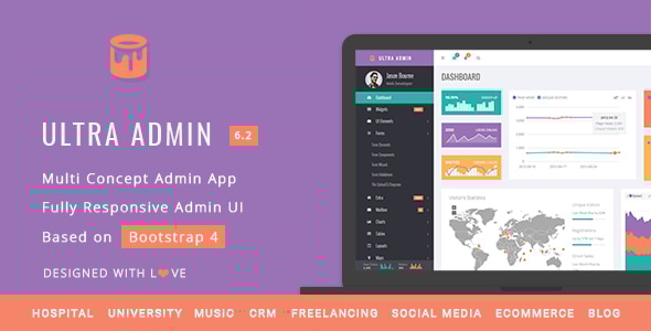 Ultra - Multi Purpose Admin Theme - Admin Templates Site Templates