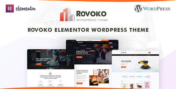 Rovoko - Construction WordPress Theme - Business Corporate