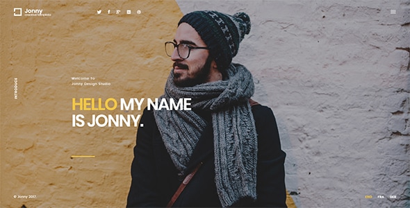 Jonny - Personal WordPress Theme - Creative WordPress