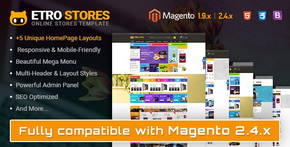 Etrostore - Multipurpose Responsive Magento 2 and 1 Theme - Shopping Magento