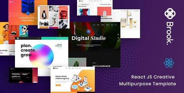 Brook - React Portfolio Template - Portfolio Creative