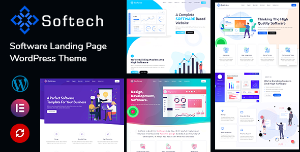 Softech - Software & Landing Page WordPress Theme - Technology WordPress