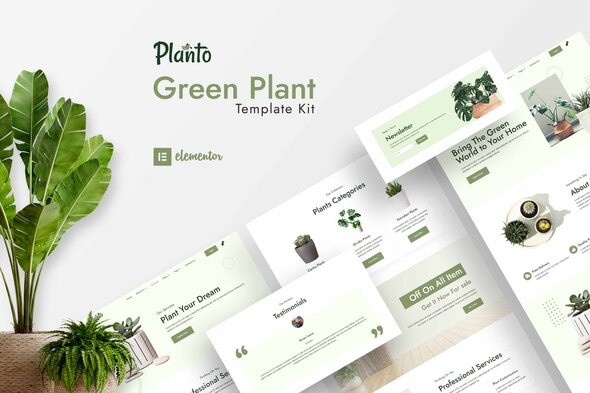 Planto - Green Elementor Template Kit - Shopping & eCommerce Elementor