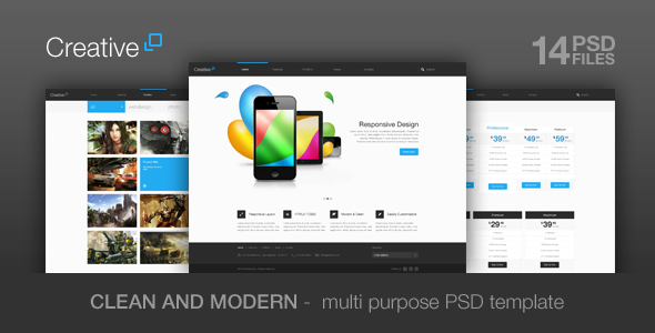 Creative - Multi Purpose PSD Template - Portfolio Creative