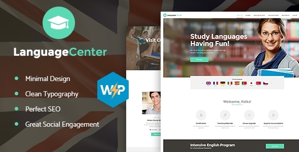 Language Center - Online Courses & Education WordPress Theme by ...