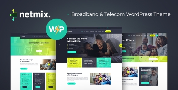 Netmix | Broadband & Telecom Internet Provider WordPress Theme - Technology WordPress