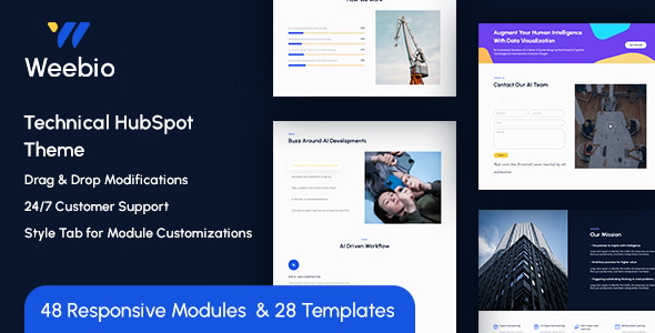 Weebio Technical HubSpot Theme - HubSpot CMS Hub CMS Themes