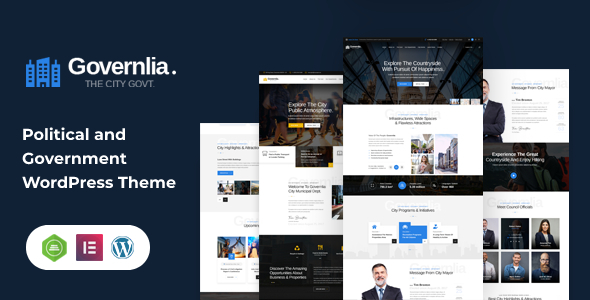 Governlia - Municipal and Government WordPress Theme - Political Nonprofit