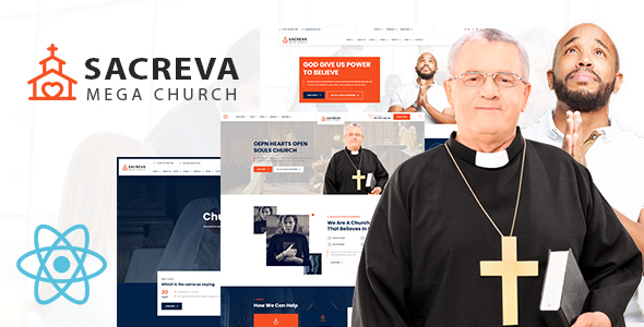 Sacreva - Church And Religious React JS Template - Churches Nonprofit