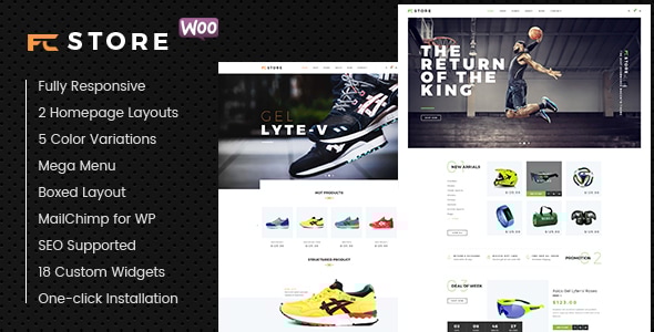 FcStore - Sports, Fitness and Gym WooCommerce WordPress Theme - WooCommerce eCommerce