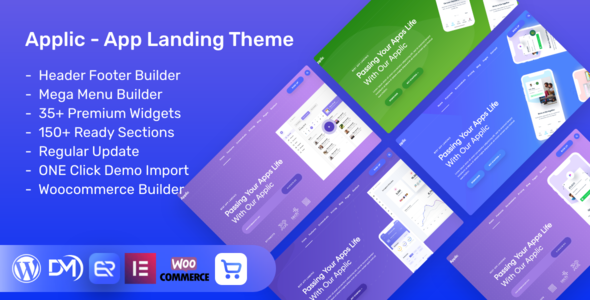 Applic App Landing WordPres Theme - Software Technology