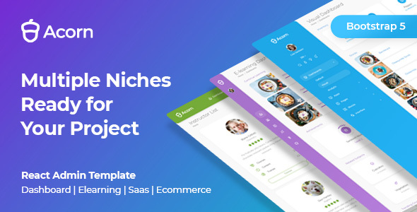Acorn - React Admin Template - Admin Templates Site Templates