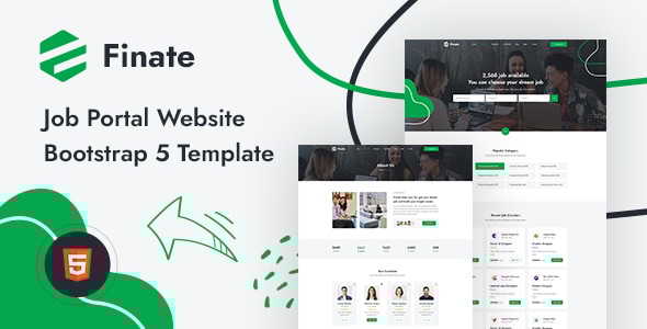 Finate - Job Portal Website Template Using Bootstrap 5 - Business Corporate