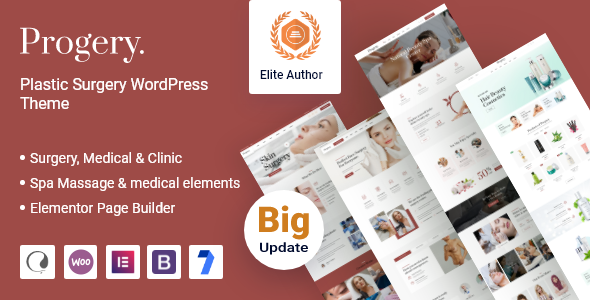 Progery – Plastic Surgery WordPress Theme + RTL - Health & Beauty Retail