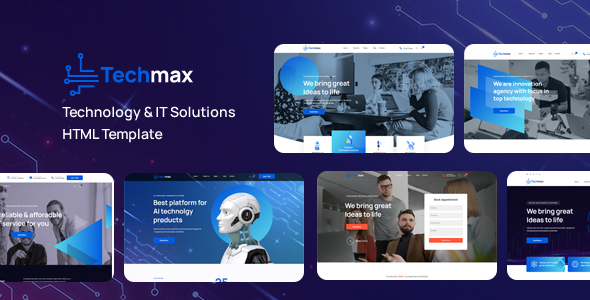 Techmax - Business & Technology HTML Template - Technology Site Templates