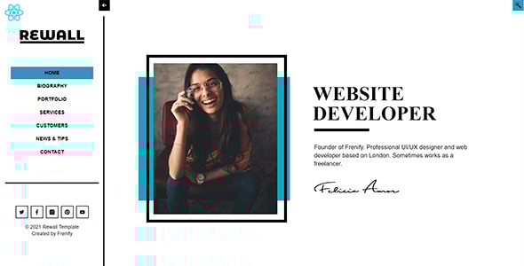 Rewall – Pesonal Portfolio React, NextJS Template - Site Templates