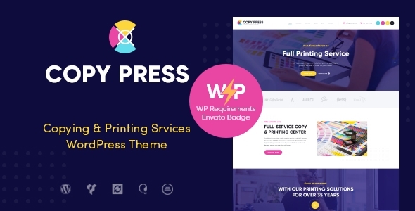 CopyPress | Type Design & Printing Services WordPress Theme - Retail WordPress