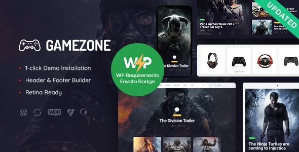 Gamezone | Video Gaming Blog & Esports Store WordPress Theme - Entertainment WordPress