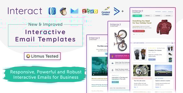 Interact | Interactive Email Set - Catalogs Email Templates