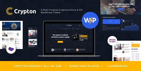 Crypton | Cryptocurrency WordPress Theme - Technology WordPress