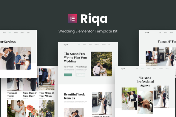 Riqa - Wedding Elementor Template Kit - Weddings Elementor