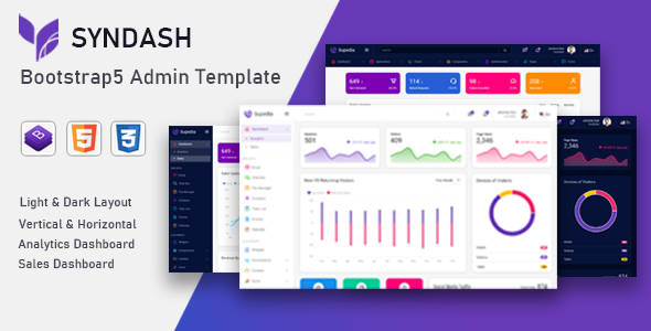 Syndash – Bootstrap5 Admin Template - Admin Templates Site Templates