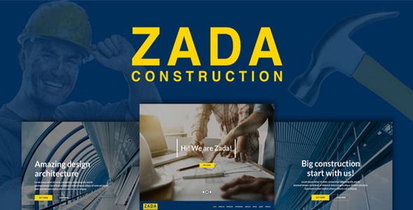 Zada - Construction WordPress Theme - Business Corporate