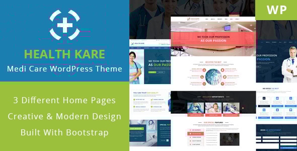 HEALTH KARE - Professional Medi Care WordPress Theme - Business Corporate