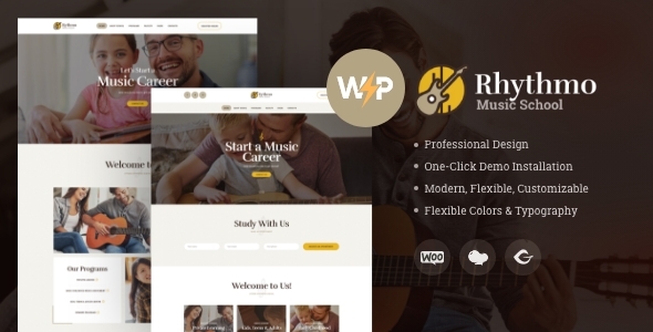 Rythmo | Arts & Music School WordPress Theme - Education WordPress