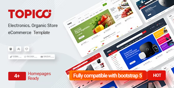 Topico - Multipurpose eCommerce HTML5 Template - Shopping Retail