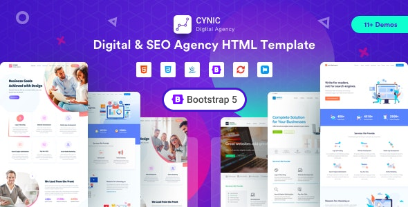 Cynic - Digital Agency HTML Template - Technology Site Templates