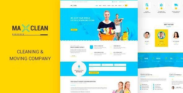 Max Cleaners & Movers - HTML Template - Corporate Site Templates