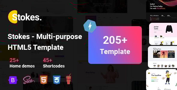Stokes - The Responsive Multi-purpose HTML5 Template - Corporate Site Templates