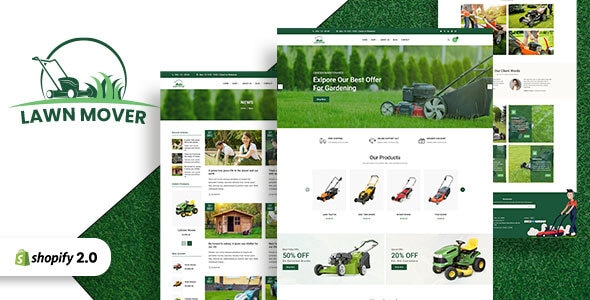 Lawn Mover - Gardening & Garden Equipments Store Shopify Theme - Shopify eCommerce