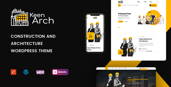 Keenarch - Building & Construction WordPress Theme - Business Corporate
