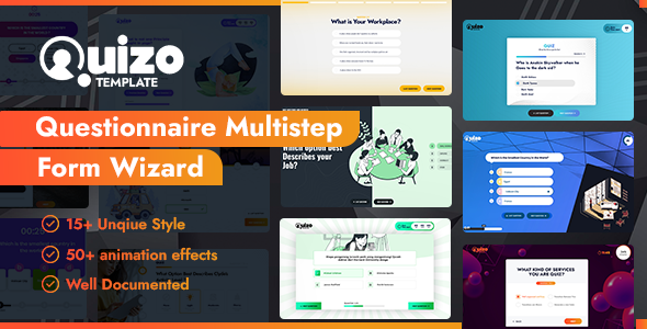 Quizo - Questionnaire Multistep & Quiz Form Wizard - Miscellaneous Specialty Pages