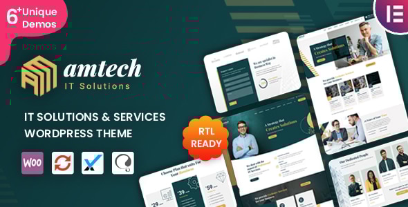 Amtech - IT Solutions & Services WordPress Theme - Business Corporate