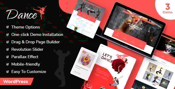 Dance Studio WordPress Theme - Dance Studio - Music and Bands Entertainment